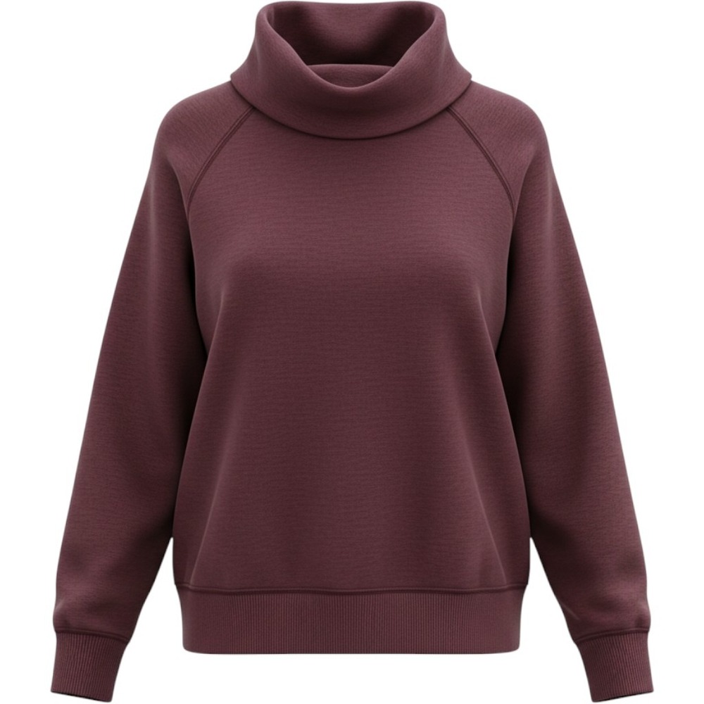 NWT Aerie Burgundy Oversized Cowl Neck Tunic Sweatshirt Pullover Size XL